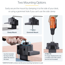 StarTech.com ARMSLIM2USB3 monitor mount / stand