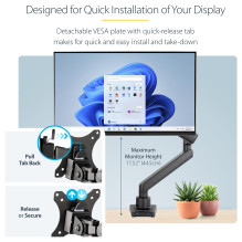 „StarTech.com“ ARMSLIM2USB3 monitoriaus laikiklis / stovas