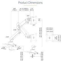 StarTech.com ARMSLIM2USB3 monitor mount / stand