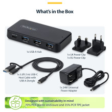 „StarTech.com“ 311UE-USB-HUB sąsajos šakotuvas