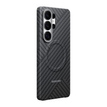„Samsung M3“ anglies pluošto magnetinis pilkas mobiliojo telefono dėklas „Samsung M3“ anglies pluošto magnetinis pilkas mobiliojo telefono dėklas