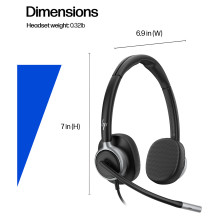 „Poly Mission 625“ stereofoninės USB laidinės ausinės (didmeninė prekyba)