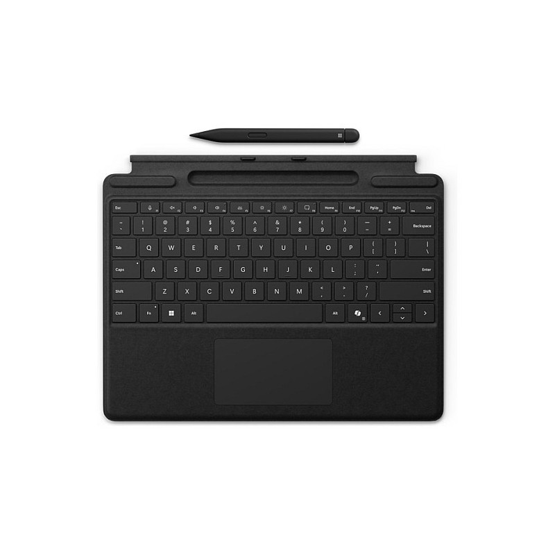 „Microsoft Surface Pro“ klaviatūra su plonu rašikliu