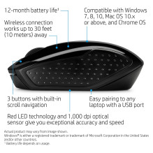 HP 200 belaidė pelė HP 200 belaidė pelė