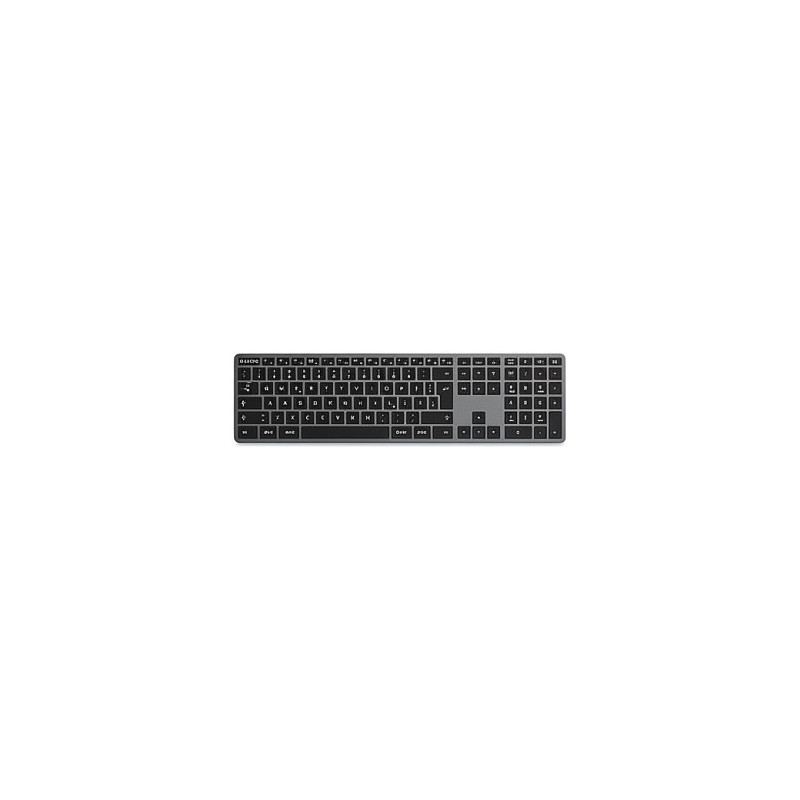Satechi Slim X3 Bluetooth Keyboard, Black/Grey, Bluetooth, Switzerland, ST-BTSX3M-CH