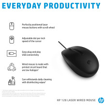 HP 128 LSR laidinė pelė HP 128 LSR laidinė pelė