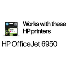 HP 903XL didelės talpos rausvai violetinė originali rašalo kasetė HP 903XL didelės talpos rausvai violetinė originali rašalo kasetė