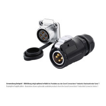 Good Connections industrial coupling S1 - Power 4-Pin M20 Good Connections industrial coupling S1 - Power 4-Pin M20