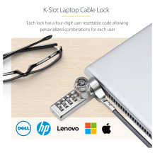 StarTech.com DUALKA10-LAPTOP-LOCK cable lock