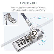 StarTech.com DUALKA10-LAPTOP-LOCK cable lock
