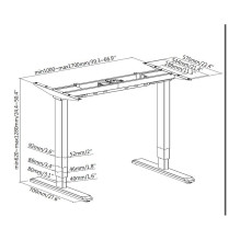 Equip 650803 standing desk frame Equip 650803 standing desk frame