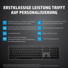 HP 975 USB+BT dviejų režimų belaidė klaviatūra (DE) HP 975 USB+BT dviejų režimų belaidė klaviatūra (DE)