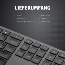 HP 975 USB+BT Dual-Mode Wireless Keyboard (DE) HP 975 USB+BT Dual-Mode Wireless Keyboard (DE)