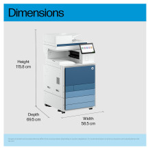HP Color LaserJet Ent Flw MFP 8801dn A3 70S. Spausdintuvas-spausdintuvas su spausdinimo funkcija (dvipusis)