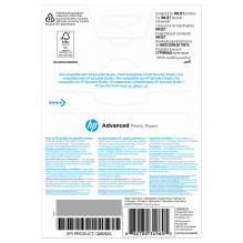 HP Advanced blizgus fotopopierius – 100 lapų / 10 x 15 cm be rėmelių HP Advanced blizgus fotopopierius – 100 lapų / 10 x 15 cm be rėmelių