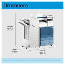 HP Clr LaserJet Ent Flw MFP8801z+ spausdintuvas