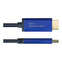 „Good Connections“ kabelis DP1.4-St.-HDMI2.0-St., mėlynas, 3 m „Good Connections“ kabelis DP1.4-St.-HDMI2.0-St., mėlynas, 3 m