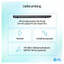 HP OmniBook Ultra Flip 14-fh0174ng su HDMI adapteriu ir rašikliu CU 7 258V / 32GB / 2TBSSD / W11 Home Touch HP OmniBook Ultra Flip 14-fh0174ng su HDMI adapteriu ir rašikliu CU 7 258V / 32GB / 2TBSSD / W11 Home Touch