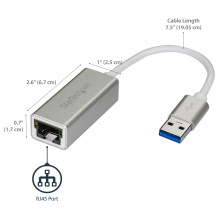 „StarTech.com“ USB31000SA tinklo plokštė