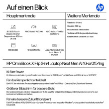 HP OmniBook X Flip 16-ar0154ng RYZ AI 5 340 / 16GB / 512SSD / W11 Pradžia Nešiojamas kompiuteris HP OmniBook X Flip 16-ar0154ng RYZ AI 5 340 / 16GB / 512SSD / W11 Pradžia Nešiojamas kompiuteris