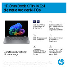 HP OmniBook X Flip 14-fm0173ng CU7 256V / 16GB / 512SSD / W11 Home Touch