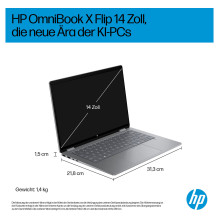 HP OmniBook X Flip 14-fm0173ng CU7 256V / 16GB / 512SSD / W11 Home Touch