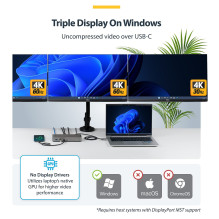StarTech.com 199UE-USBC-DOCK laptop dock / port replicator