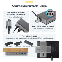 StarTech.com 199UE-USBC-DOCK laptop dock / port replicator