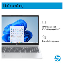 HP OmniBook 5 16-af1173ng CU7 255U / 16GB / 512SSD / W11 Home HP OmniBook 5 16-af1173ng CU7 255U / 16GB / 512SSD / W11 Home