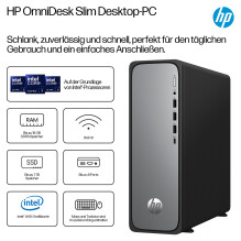 HP Slim Desktop S03-0136ng i3-14100 / 16GB / 512SSD / Wi11 Home