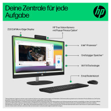 HP daugiafunkcis kompiuteris 24-cr0112ng 23.8" N100 / 8GB / 512SSD / FreeDOS HP daugiafunkcis kompiuteris 24-cr0112ng 23.8" N100 / 8GB / 512SSD / FreeDOS