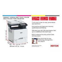 „Xerox VersaLink C625V_DN“ daugiafunkcis spausdintuvas „Xerox VersaLink C625V_DN“ daugiafunkcis spausdintuvas