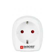 Skross Europe to UK travel adapter (retail), for 2- and 3-pin devices