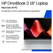 HP OmniBook 3 Next Gen AI 16-bv0074ng RYZ AI 7 445 / 32GB / 1TBSSD / W11 Home