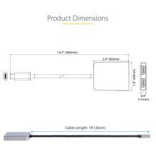 „StarTech.com“ MST14CD122HD USB grafikos adapteris