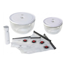 FreshSave Bowl vacuum starter set 9 pieces. Glass