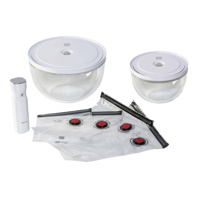 FreshSave Bowl vacuum starter set 9 pieces. Glass