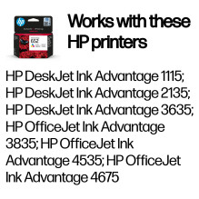 HP Ink No 652 HP652 HP 652 Color (F6V24AE) HP Ink No 652 HP652 HP 652 Color (F6V24AE)