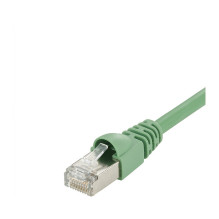 Telegärtner patch cable S / FTP, Cat.6A, LSOH, green, 0.5 m