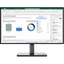 TFT 68.6cm / 27" (2560x1440) Lenovo ThinkVision P27h-30 4ms DP USB-C Black TFT 68.6cm / 27" (2560x1440) Lenovo ThinkVision P27h-30 4ms DP USB-C Black