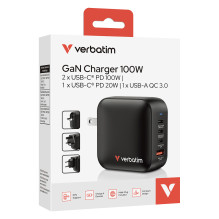 „Verbatim Mini GaN“ įkroviklis 100 W