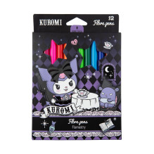 Felt-tip pens, Kuromi one-sided, 12 pcs Felt-tip pens, Kuromi one-sided, 12 pcs