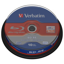 Verbatim BD-RE SL 25GB 2x10 vnt. pakuotė su velenu