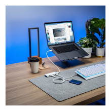 TARGUS HyperDrive Flex 4 prievadų USB-C šakotuvas, mėlynas TARGUS HyperDrive Flex 4 prievadų USB-C šakotuvas, mėlynas