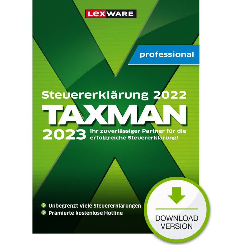 „Lexware Taxman“ profesionali 2023 m. 5 vietų licencija (ESD) atsisiųsti