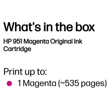 HP 951 Magenta Officejet ink cartridge 8ml HP 951 Magenta Officejet ink cartridge 8ml