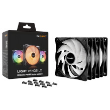 be quiet! LIGHT WINGS LX 120mm PWM High Speed 3-Pack Black
