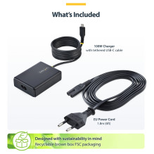 „StarTech.com“ 1100LE-USB-C-CHARGER maitinimo adapteris / keitiklis
