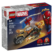 LEGO Marvel Žmogus-voras prieš Vaiduoklio Riderio motociklą 76335 LEGO Marvel Žmogus-voras prieš Vaiduoklio Riderio motociklą 76335
