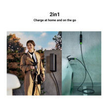 „Green Cell Habu“ elektromobilių įkrovimo stotelė, 7 m, 2 viename, 11 kW, juoda